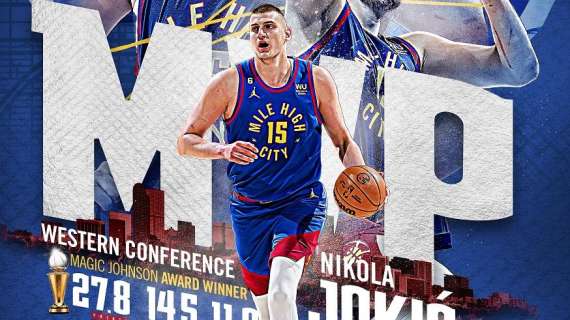 NBA - Nikola Jokic nominato MVP della Western Conference Finals