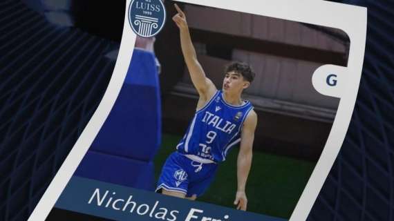 Serie B - Luiss Roma, da Tortona arriva il 2005 Nicholas Errica