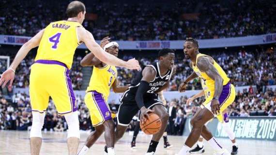 NBA Preseason - Lakers, metti un sabato svogliato a Shenzen con i Brooklyn Nets