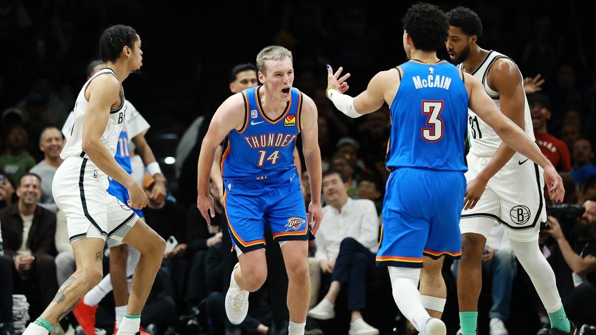 Thunder spietati a Brooklyn, primo tempo da incubo per i Nets