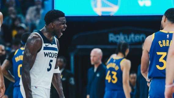 NBA - La difesa dei Timberwolves oscura il canestro ai Warriors