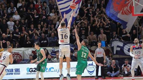 A2 - La Fortitudo Bologna parte forte, si fa recuperare ma batte la Sebastiani Rieti