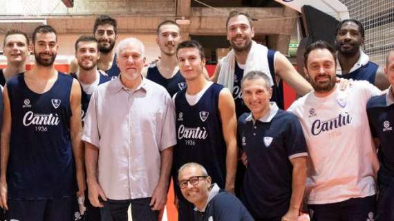 A2 - Cantù ben figura contro l’Olimpia Milano sotto gli occhi di Gregg Popovich