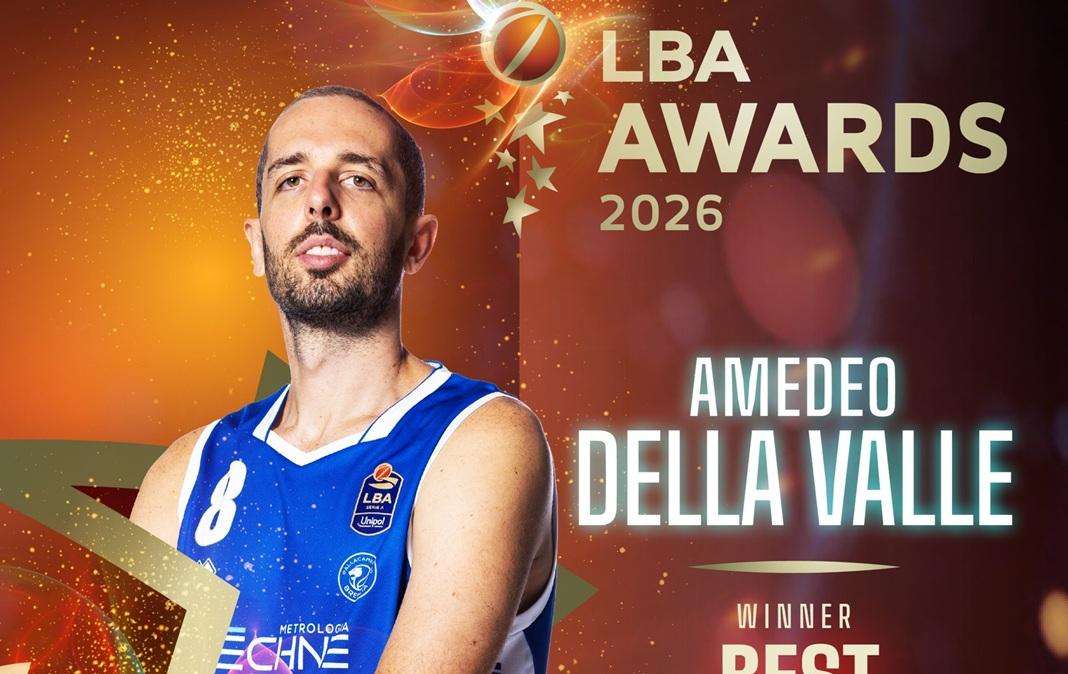 Amedeo Della Valle è il miglior italiano della Serie A per la terza volta in carriera