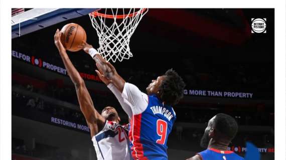 NBA - I Pistons controllano i Wizards in una gara fisica e nervosa