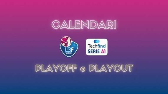 Techfind Serie A1 - Definiti i calendari dei Quarti di Finale dei Playoff e la prima fase dei Playout