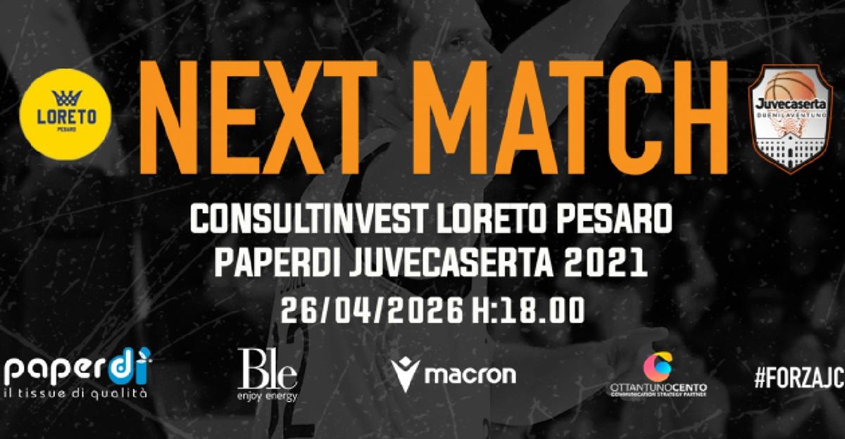 Serie B - La Paperdi Juvecaserta chiude sul campo della Loreto Pesaro
