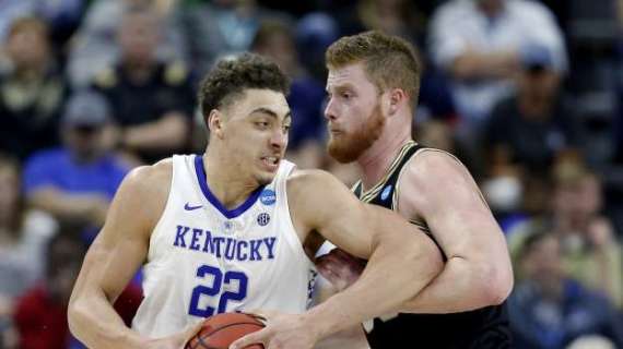 NCAA - March Madness: Kentucky mette la sordina a Magee e scavalca l'ostacolo Wofford