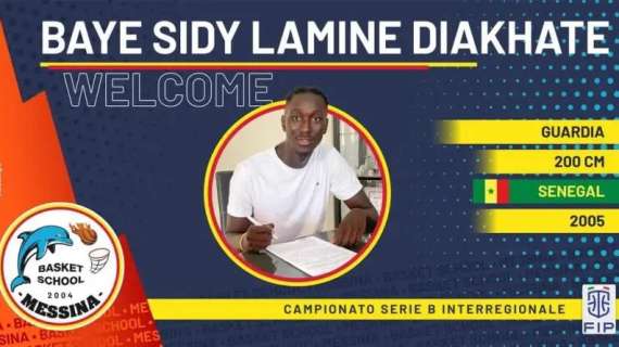 Serie B - Basket School Messina, in arrivo Baye Sidy Lamine Diakhate