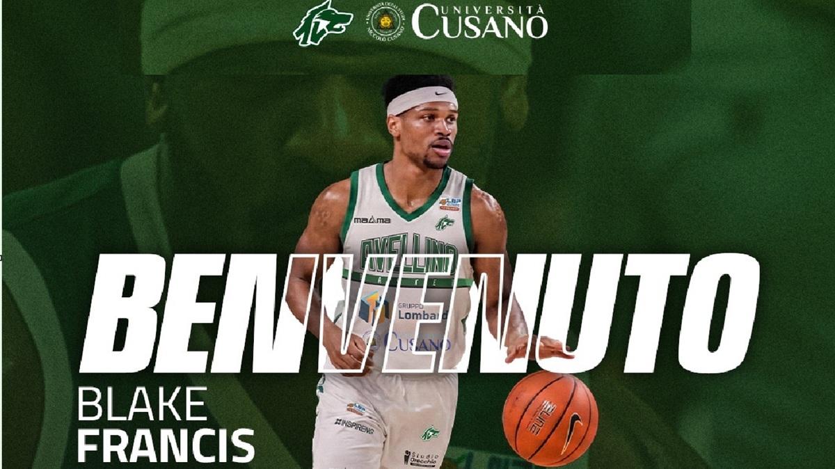 Rinforzo a stelle e strisce per l'Unicusano: ecco Blake Francis