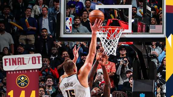 NBA - Anche a Brooklyn Jokic firma la vittoria all'overtime dei Nuggets