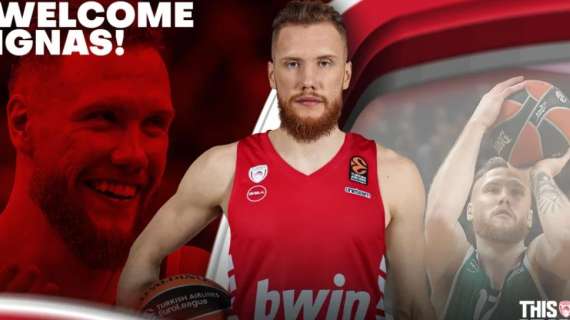 UFFICIALE EL - Ignas Brazdekis firma un triennale all'Olympiacos