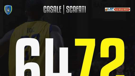 A2 Ovest - Casale sbaglia e contro Scafati perde la prima posizione