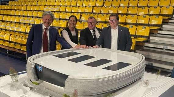 A2 - Blu Basket Treviglio, presentato il prototipo del nuovo Palasport