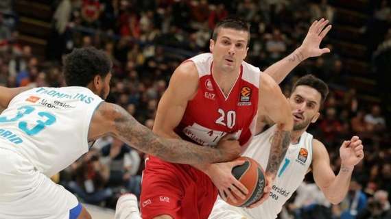 EuroLeague - Olimpia Milano, Cinciarini "Meglio così, evitati gli infortuni"