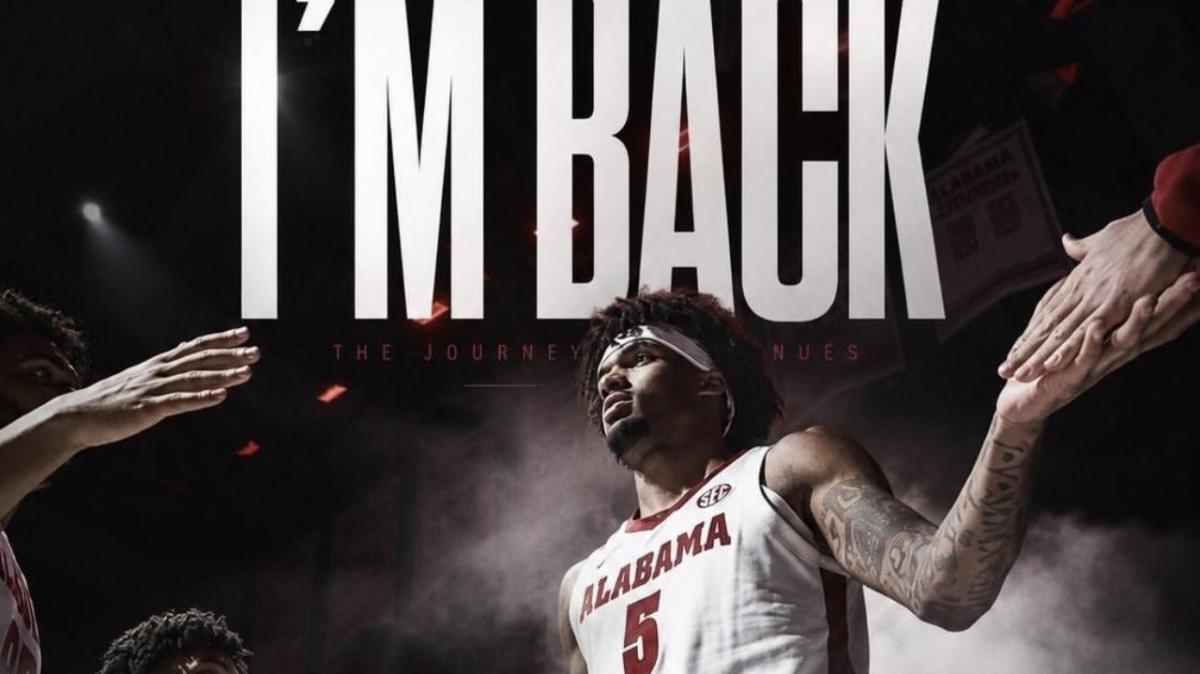 Amari Allen di Alabama si ritira dal draft NBA 2026 e torna in NCAA