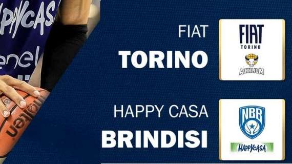 Lega A - Alle 12 si ritrovano Fiat Torino e Happy Casa Brindisi