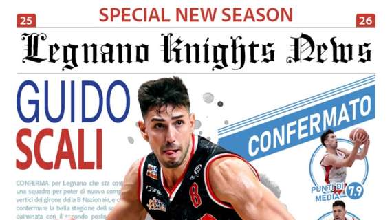 Serie B - I Legnano Knights confermano l'ala Guido Scali