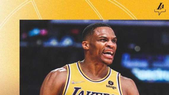 NBA - Lakers vs Jazz, Russell Westbrook posterizza Rudy Gobert