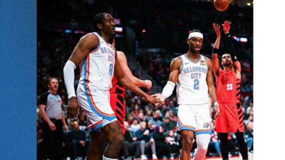 NBA - I Thunder si confermano a Portland primi della classe