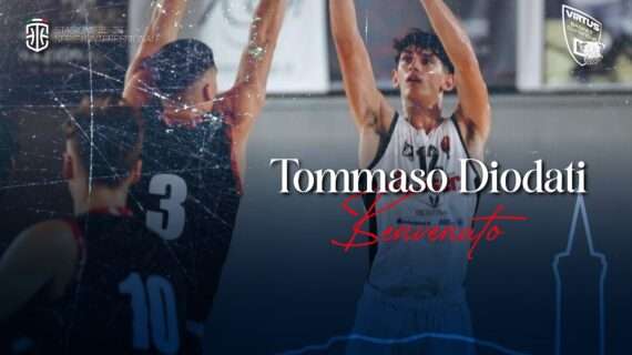 Serie B - Virtus Civitanova, firmata l'ala piccola Tommaso Diodati