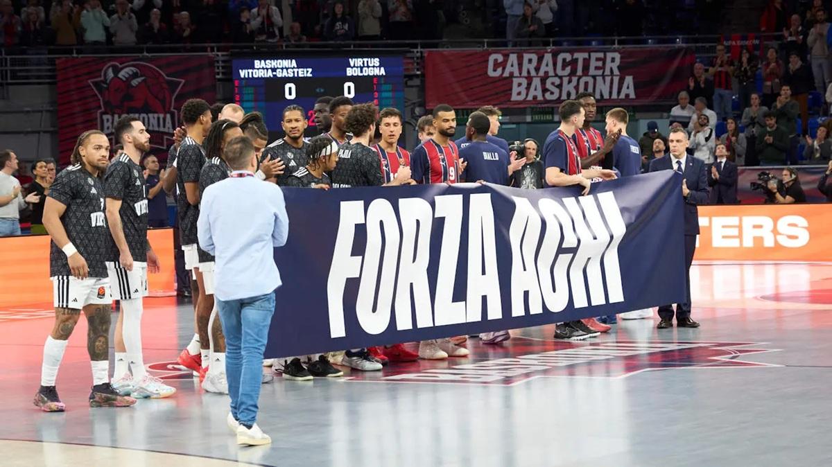 Baskonia e Virtus unite per Achille Polonara: il tributo commovente