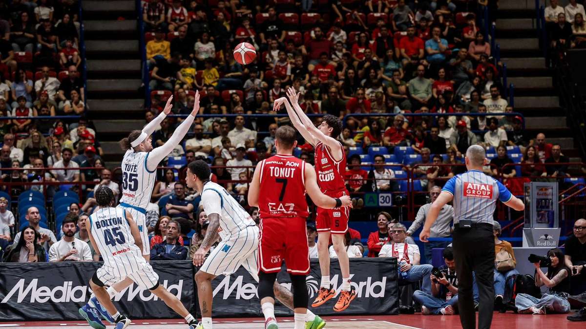 Olimpia Milano, i primi punti in Serie A di Mattia Ceccato (video)
