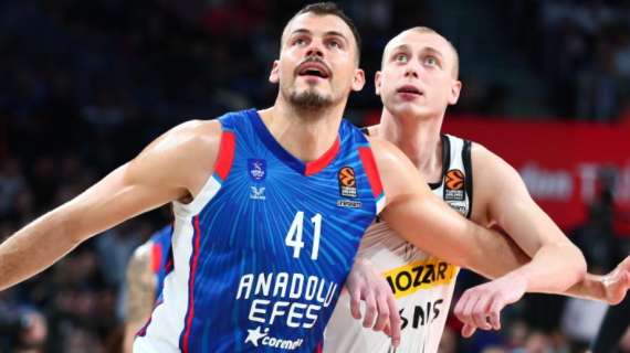 EuroLeague - Efes, non solo Willis: anche Ante Zizic si ferma per infortunio