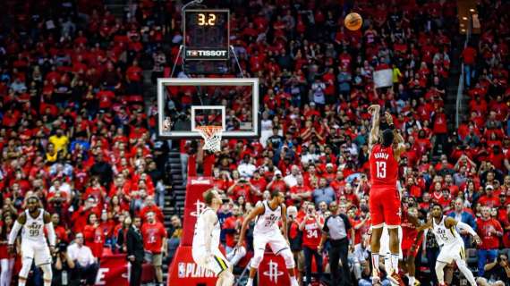 NBA Playoff - La difesa dei Jazz su Harden non funziona, i Rockets decollano