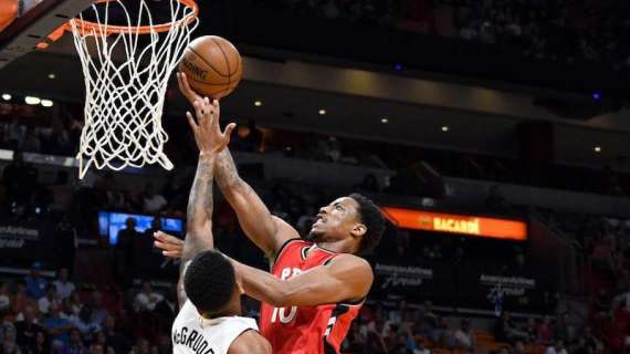 NBA - DeRozan fa la star a Miami, Toronto vola
