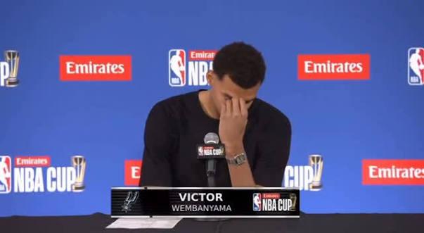 Victor Wembanyama, le lacrime in conferenza stampa: ha perso la nonna