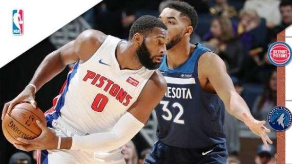 NBA - Andre Drummond porta i Pistons a sbancare Minnesota