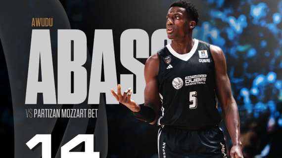 ABA Liga - Abi Abass protagonista nel successo di Dubai sul Partizan 