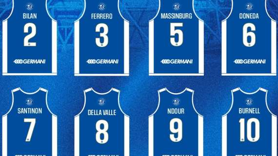 Germani Brescia, numeri di maglia per la stagione 2025/26