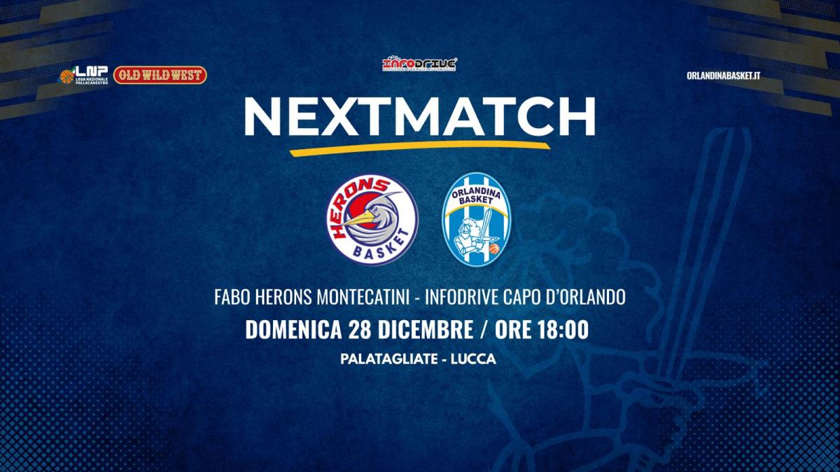 Serie B - Infodrive Capo d’Orlando fa visita alla Herons Montecatini di Meo Sacchetti