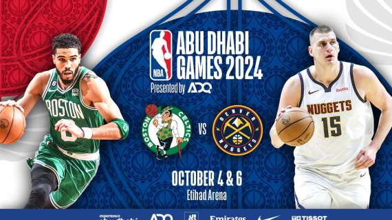 Su Sky Sport gli NBA Abu Dhabi Games 2024: la programmazione TV