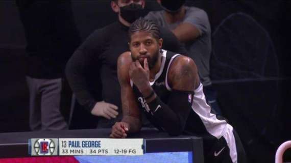 NBA - Clippers: perché Paul George ha visto dalla panchina la vittoria dei Nets 
