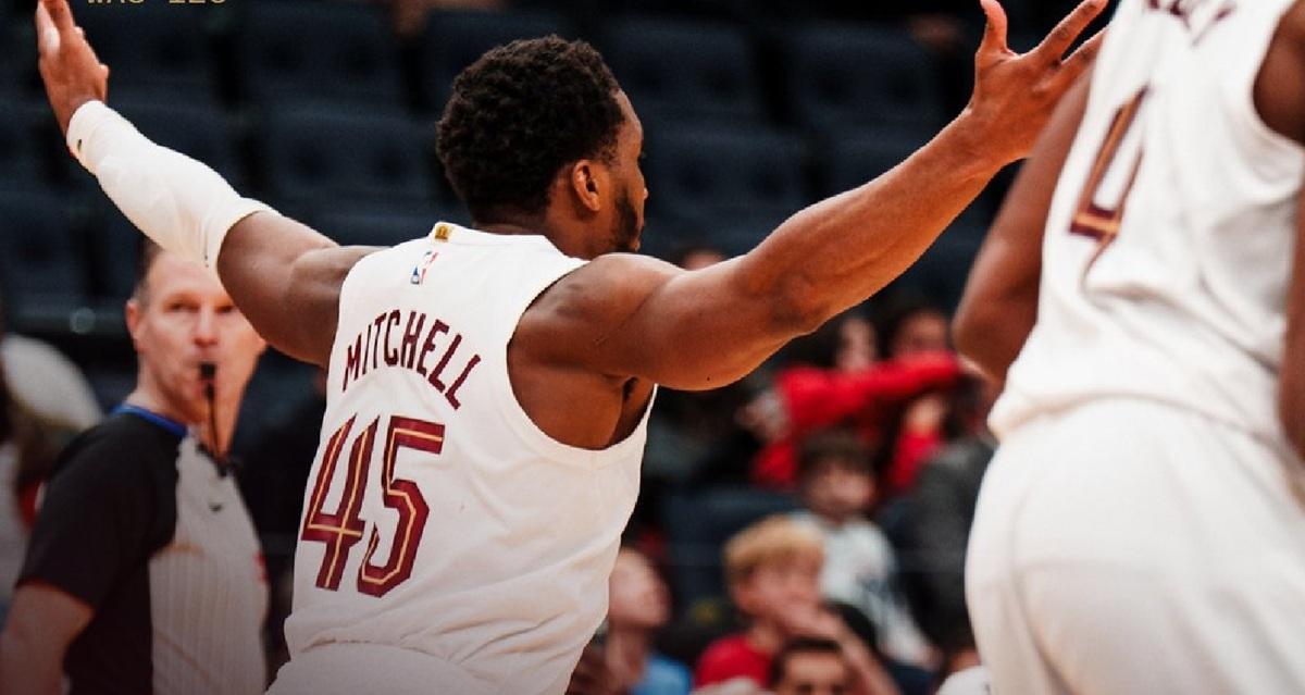 Mitchell da urlo: 24 punti nell’ultimo quarto e Cavs vincenti in rimonta sui Wizards