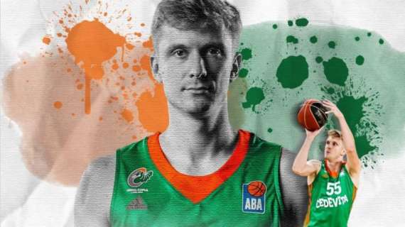 Ufficiale EC - Cedevita Ljubljana, ai saluti Luka Rupnik e Jackie Carmichael
