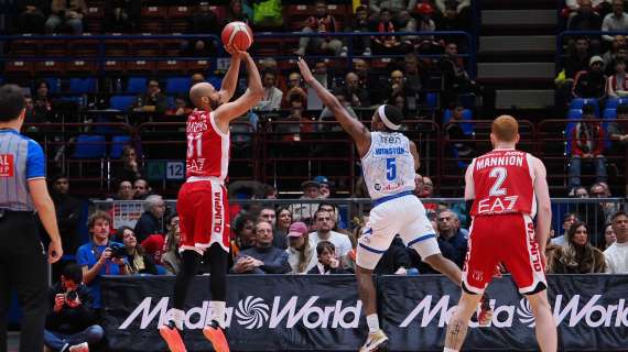 LBA - L'Olimpia Milano vince in volata contro Reggio Emilia