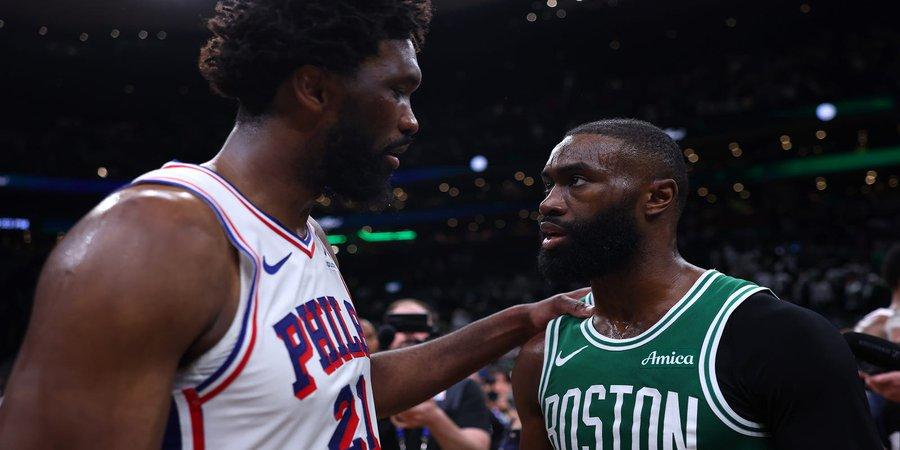 Jaylen Brown accusa Joel Embiid di fare flopping in continuazione