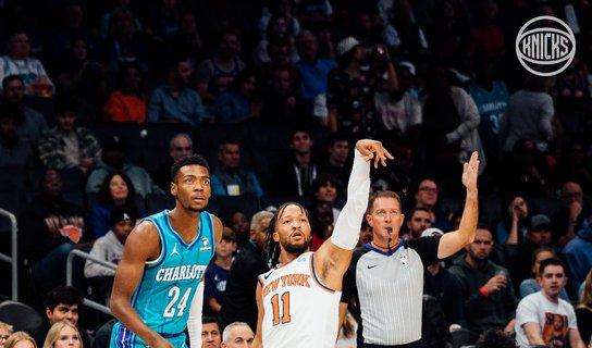 NBA - I Knicks sbrigano la pratica Charlotte già nel primo quarto