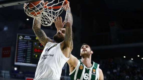 EuroLeague - Il Real Madrid rischia, ma la spunta sul Panathinaikos