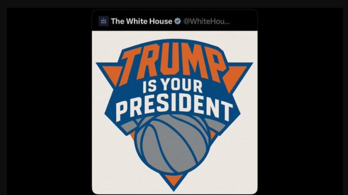 Caos politico e sportivo a New York: la Casa Bianca rimuove un post con il logo Knicks dopo le proteste della franchigia