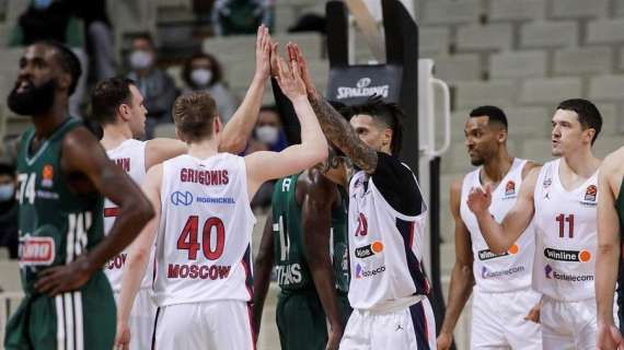 EuroLeague - Il CSKA Mosca a colpi di triple sbanca l'OAKA del Panathinaikos