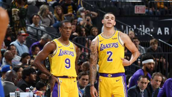 NBA - Lakers, rientra Rondo ma il titolare sarà Lonzo Ball