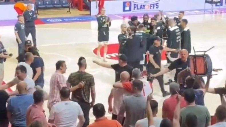 Aba Liga - I tifosi della Stella Rossa ritardano l'inizio di gara 3 col Partizan