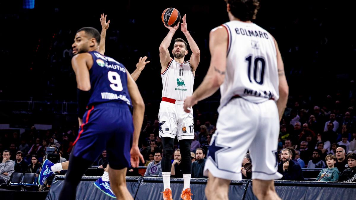 Kosner Baskonia vs Olimpia Milano: le pagelle all'intervallo
