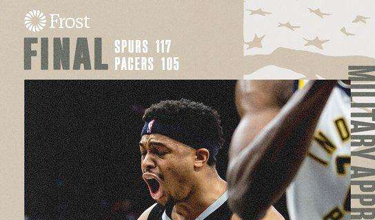 NBA - Gli Spurs si prendono la rivincita sugli Indiana Pacers