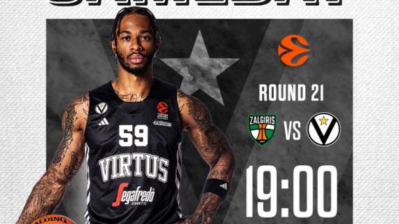 LIVE EL - Zalgiris Kaunas vs Virtus Bologna: dove in TV, preview, diretta